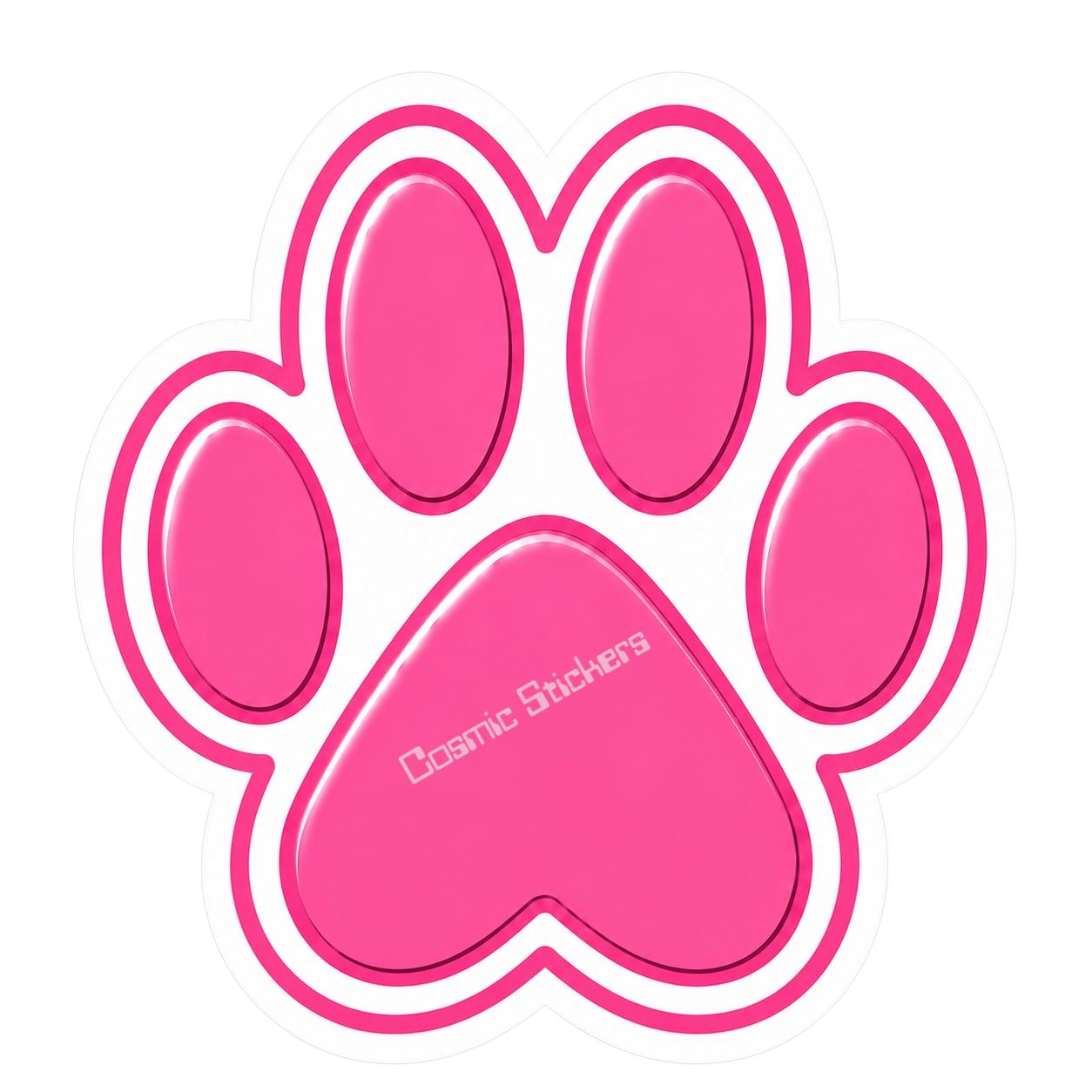 Dog Paw Print - Pink