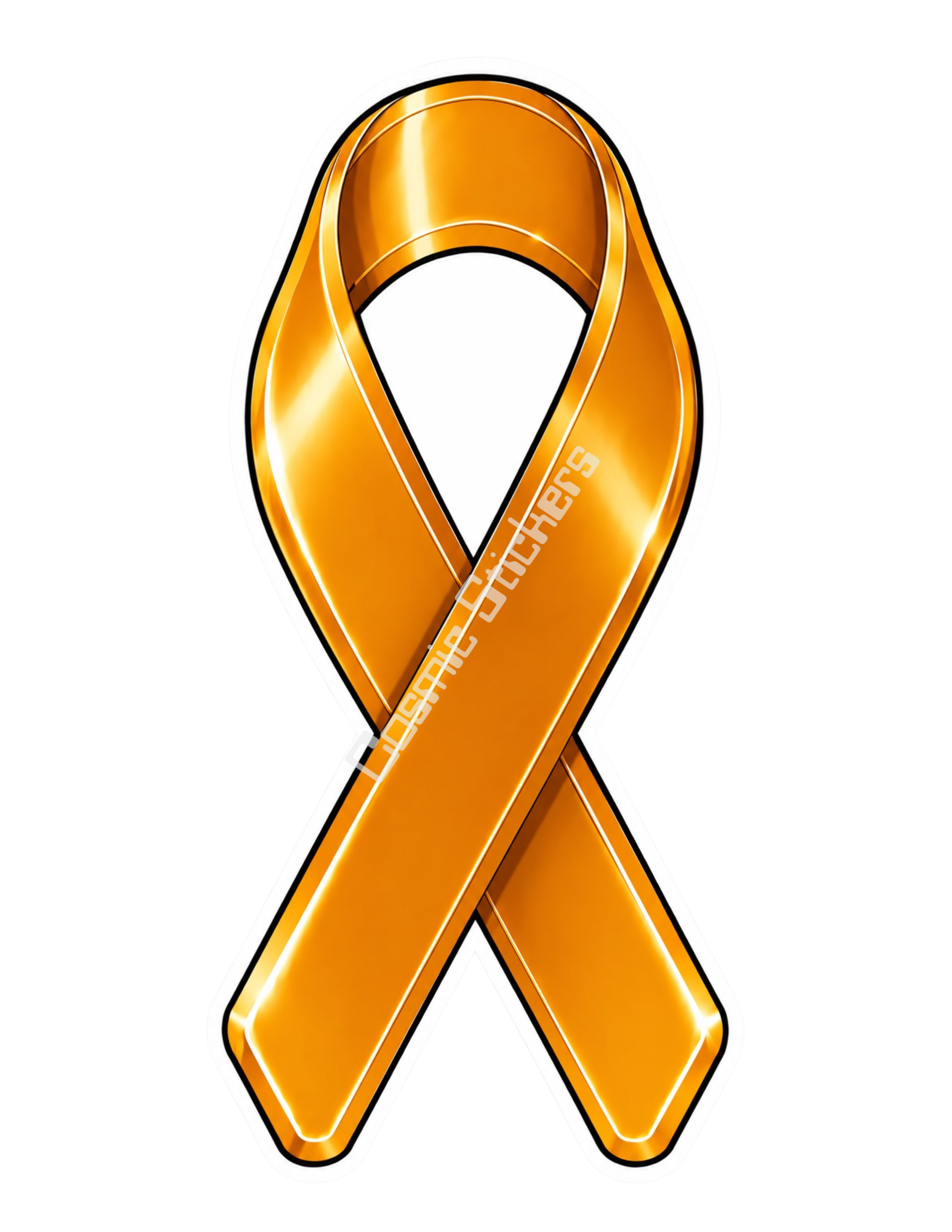 Awareness Ribbon Stickers - Appendix Cancer