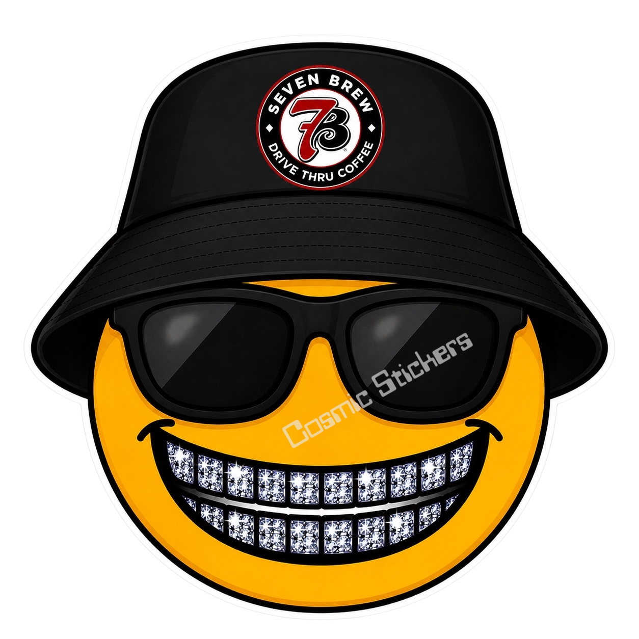 7 Brew - Emoji w/ Bling Grill