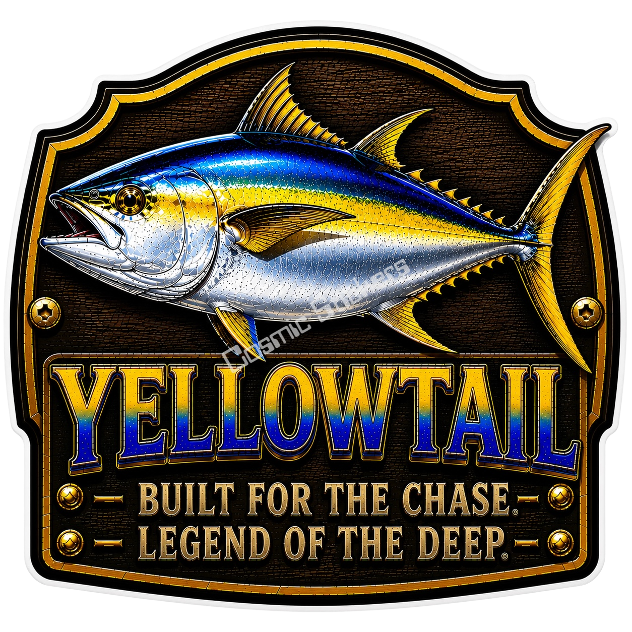 Yellowtail – Trophy Fish Sticker