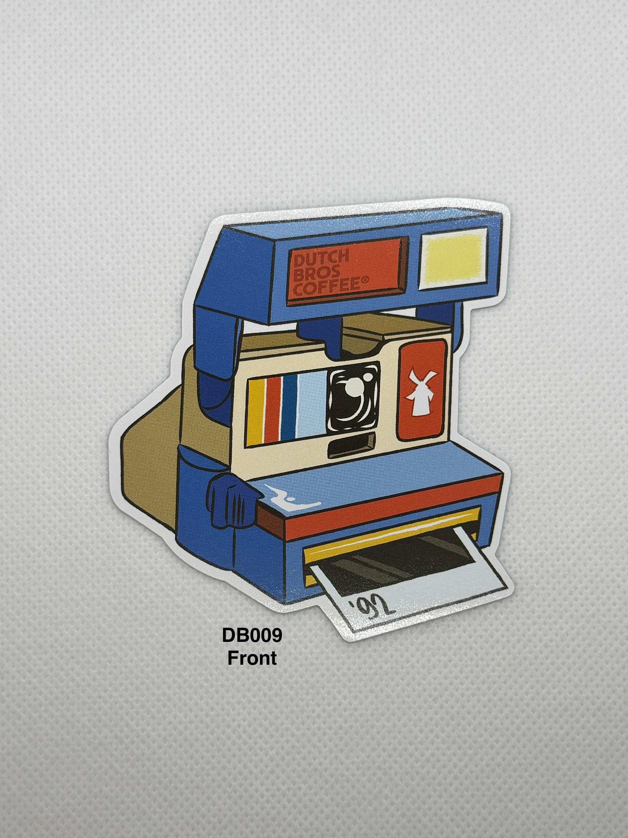 Authentic Dutch Bros “Always Picture Perfect” Retro Camera Sticker #DB009