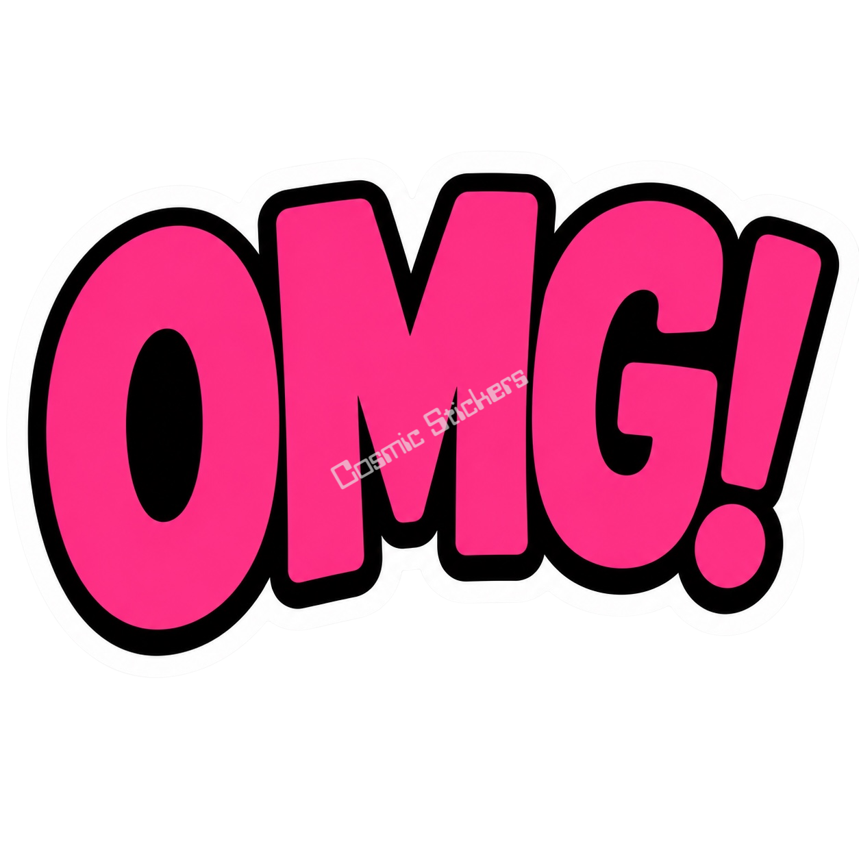 Cosmic Stickers - OMG! premium die-cut vinyl sticker by Cosmic Stickers