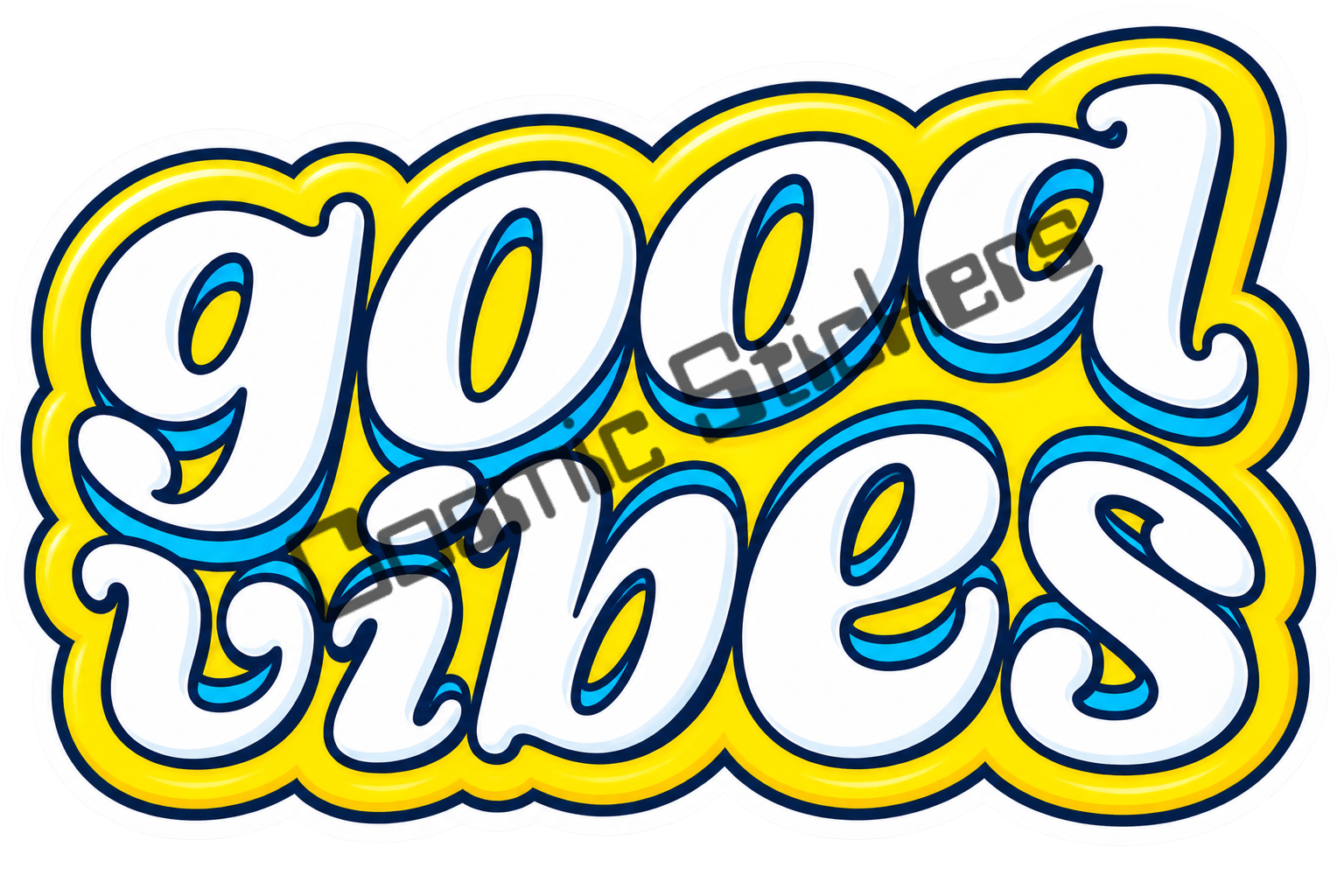 Fan-Made Dutch Bros Good Vibes Sticker