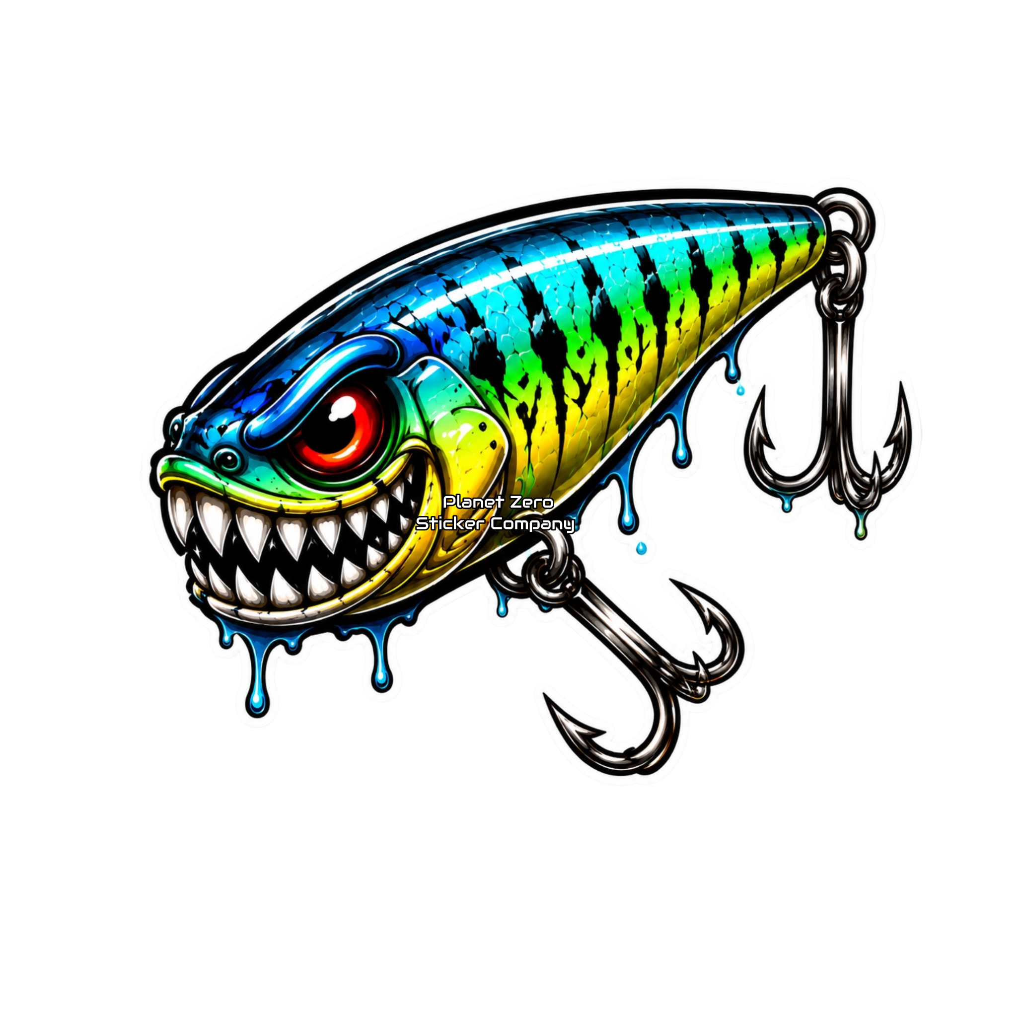 Strike Beasts™️ •Berserker• Fishing Lure Sticker premium die-cut vinyl sticker by Cosmic Stickers