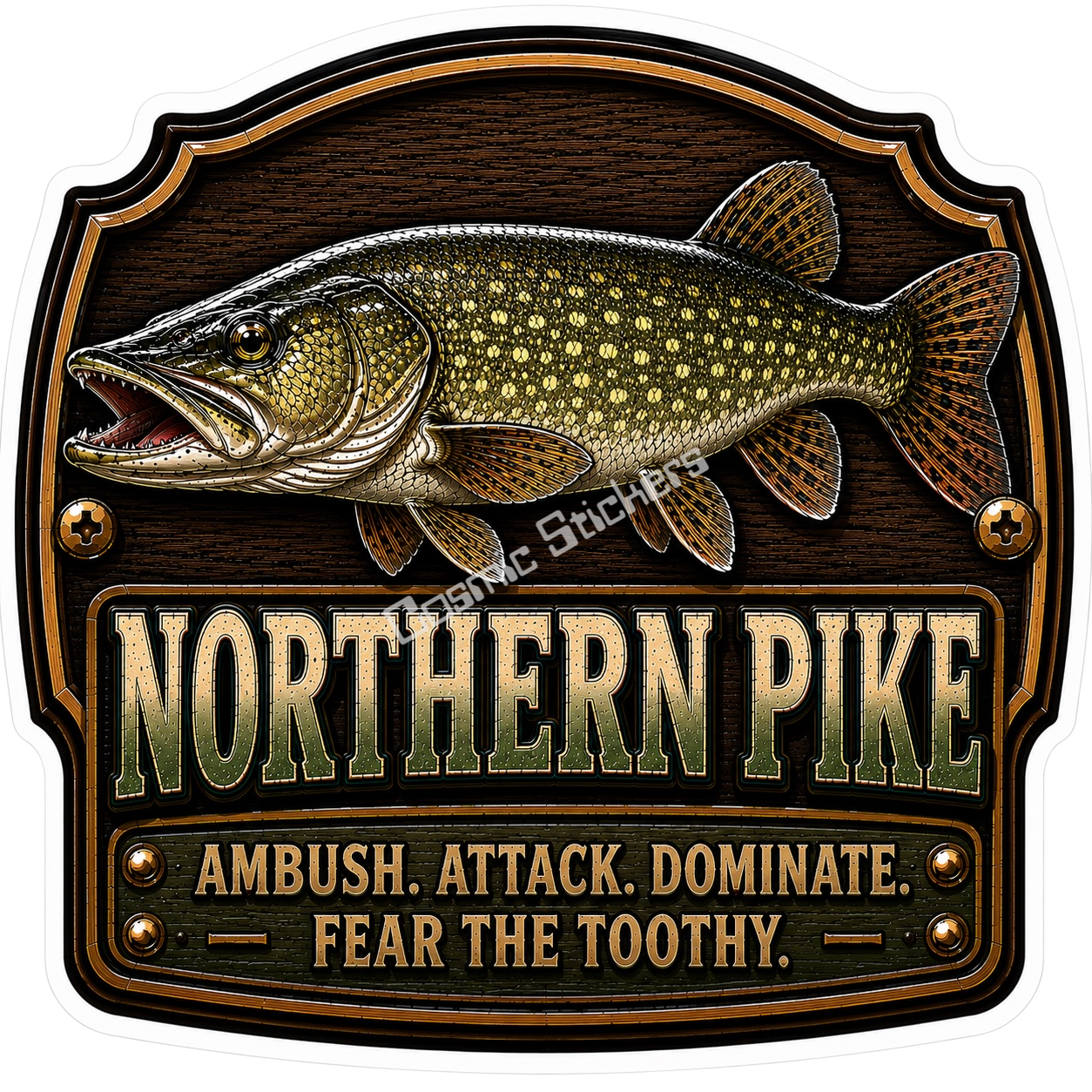 Northern Pike – Trophy Fish Sticker