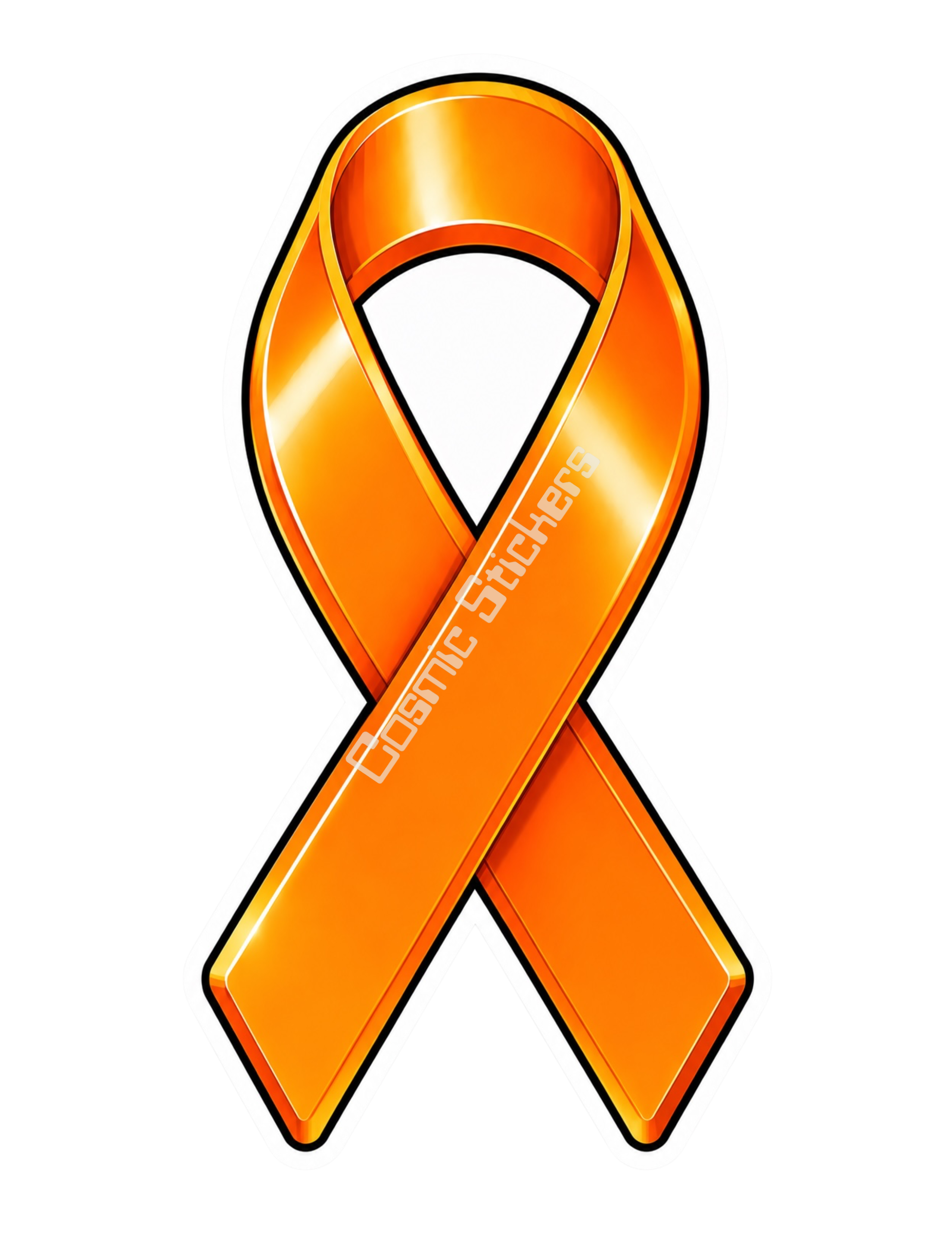 Awareness Ribbon Stickers - Kidney Cancer