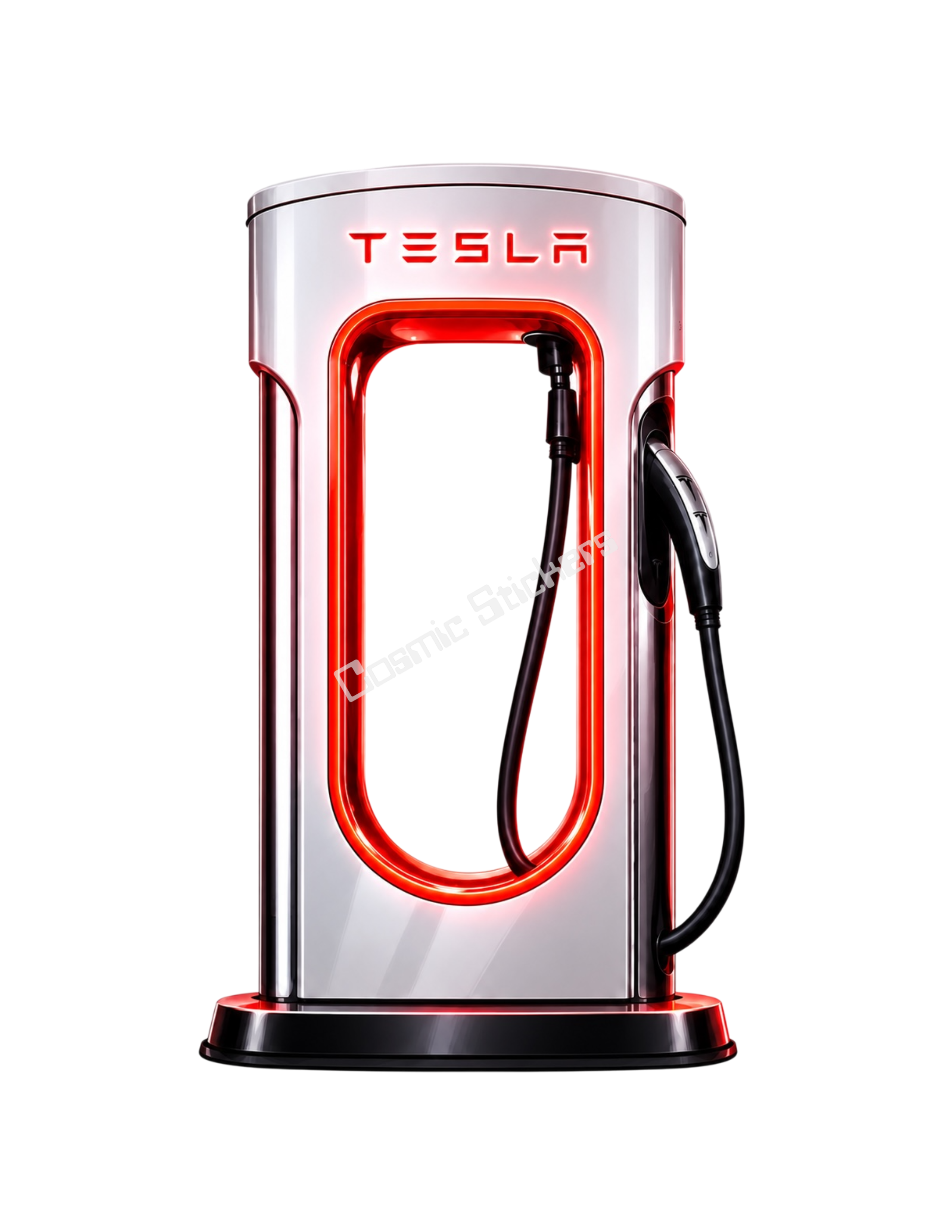 Tesla Sticker - Glowing Supercharger