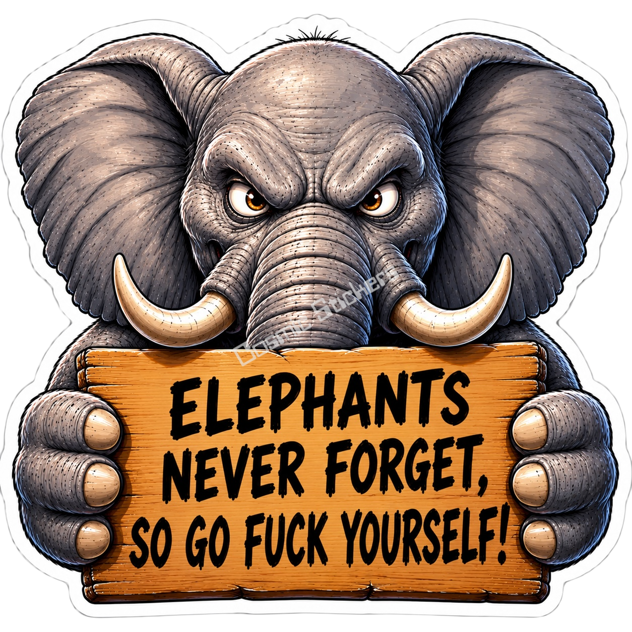 Elephant with an Attitude