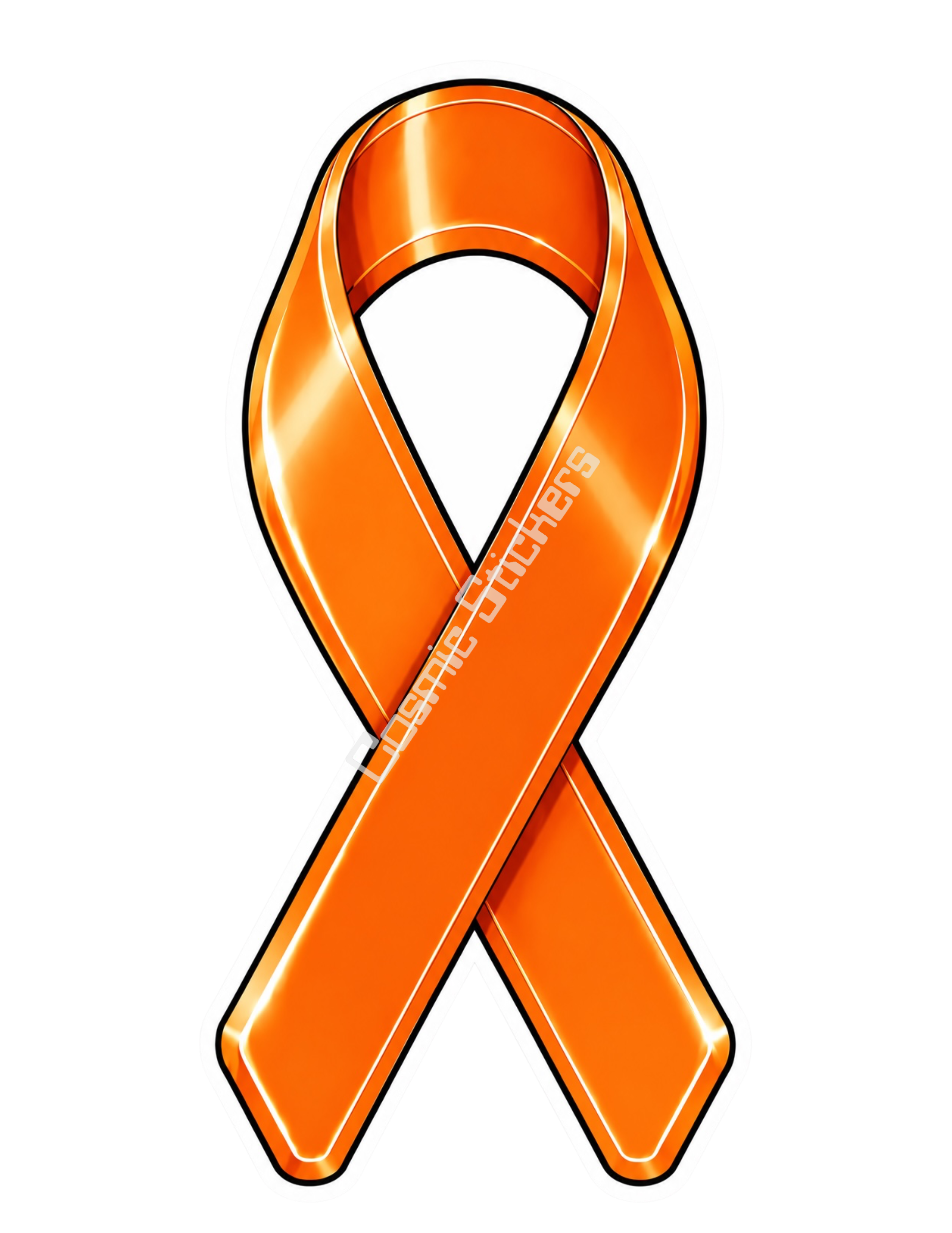 Awareness Ribbon Stickers - Leukemia Cancer