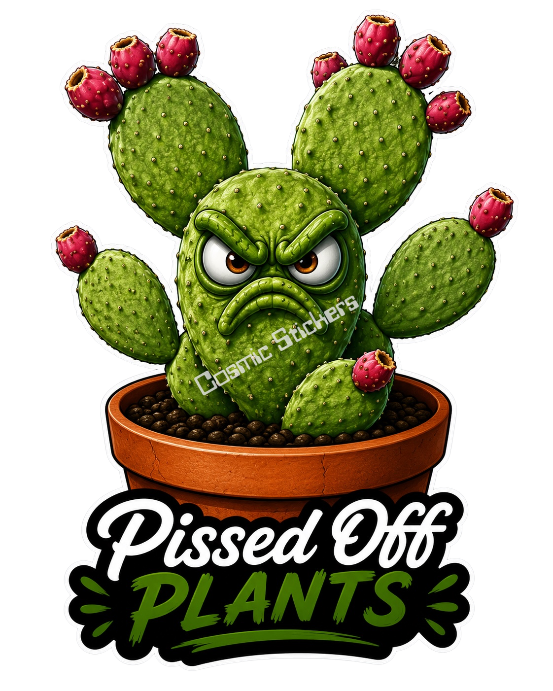 Pissed Off Plants – Not Today Vinyl Sticker