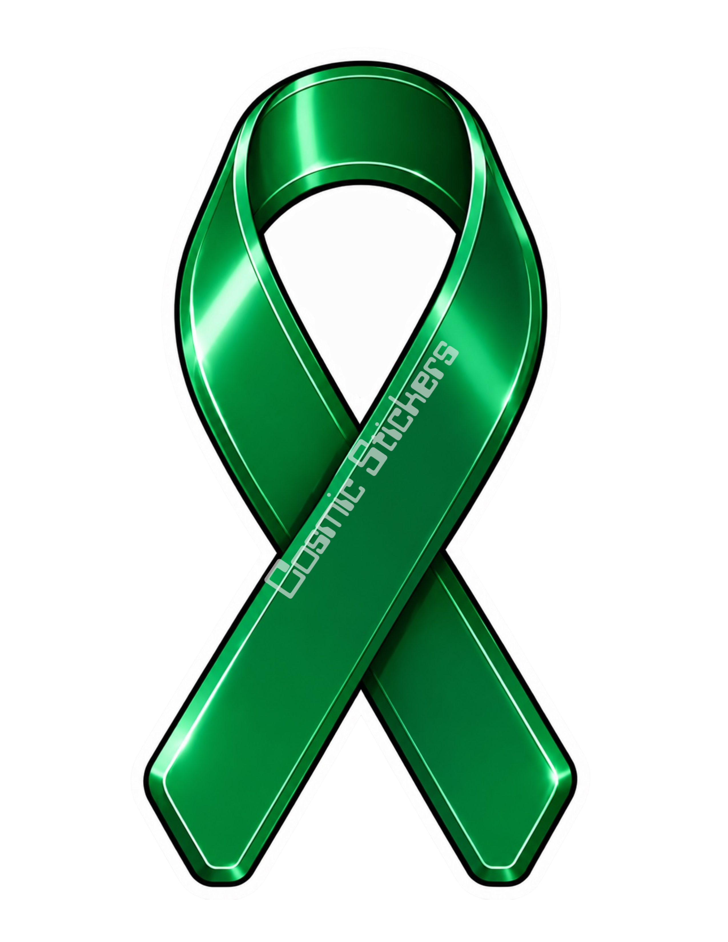 Awareness Ribbon Stickers - Liver Cancer
