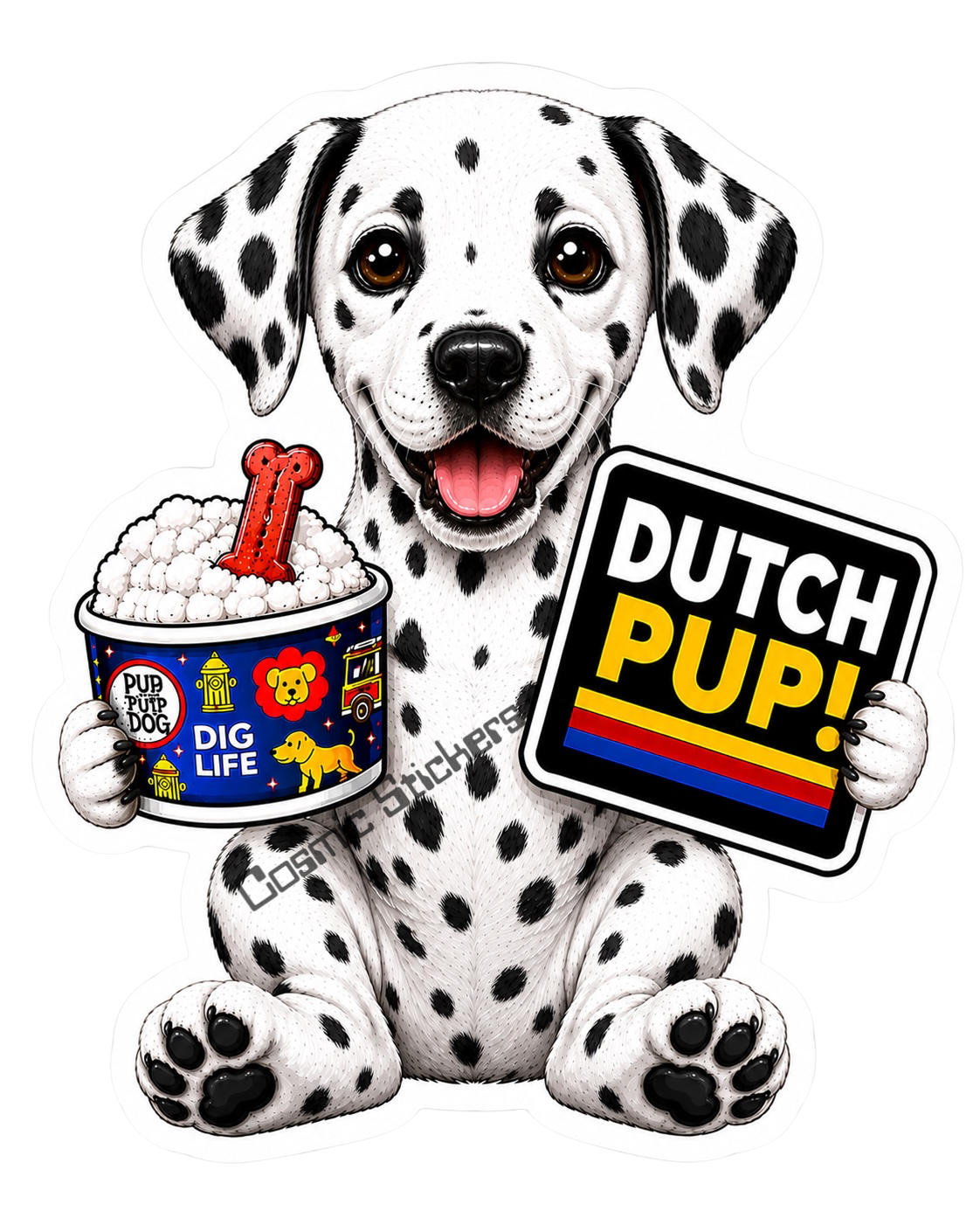 Fan-Made Dutch Pups! - Dalmatian Vinyl Sticker