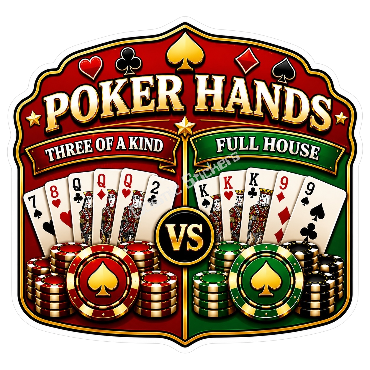Casino Theme (Poker Hand)