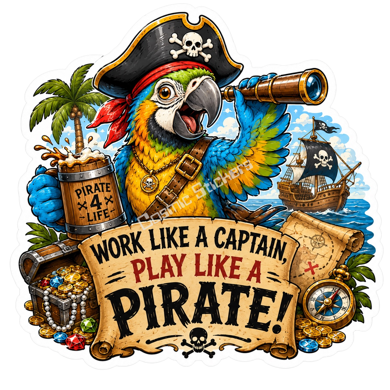 Work Like A Captain - Pirate