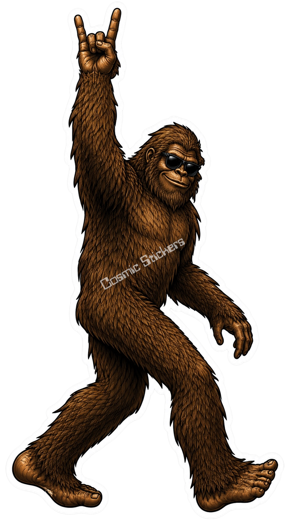 Bigfoot Stickers - Rock On!