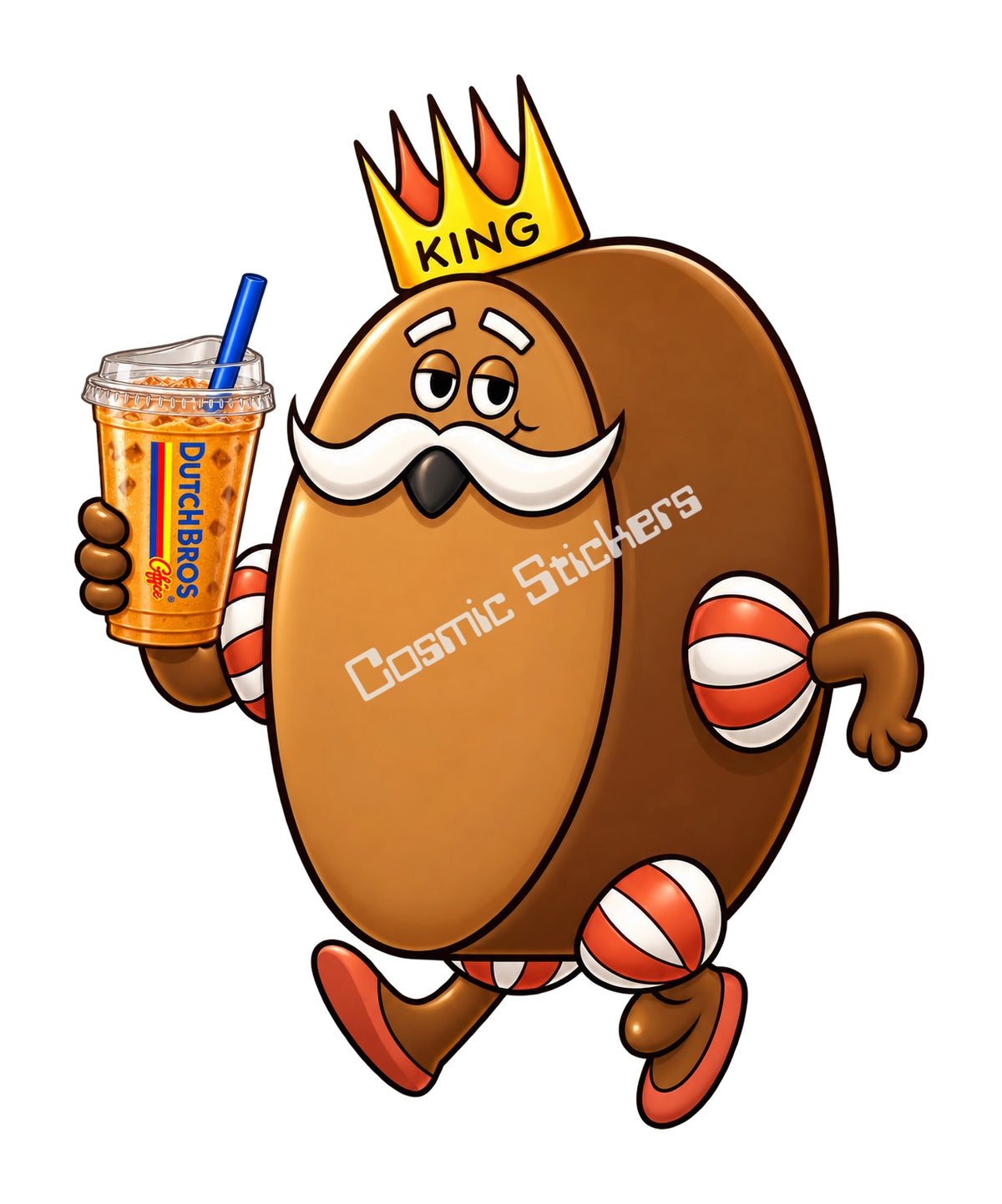 Fan-Made Snack Cake King Dutch Bros Iced Coffee Sticker