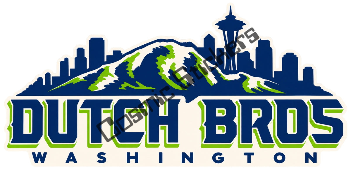 Fan-made Dutch Bros Washington sticker