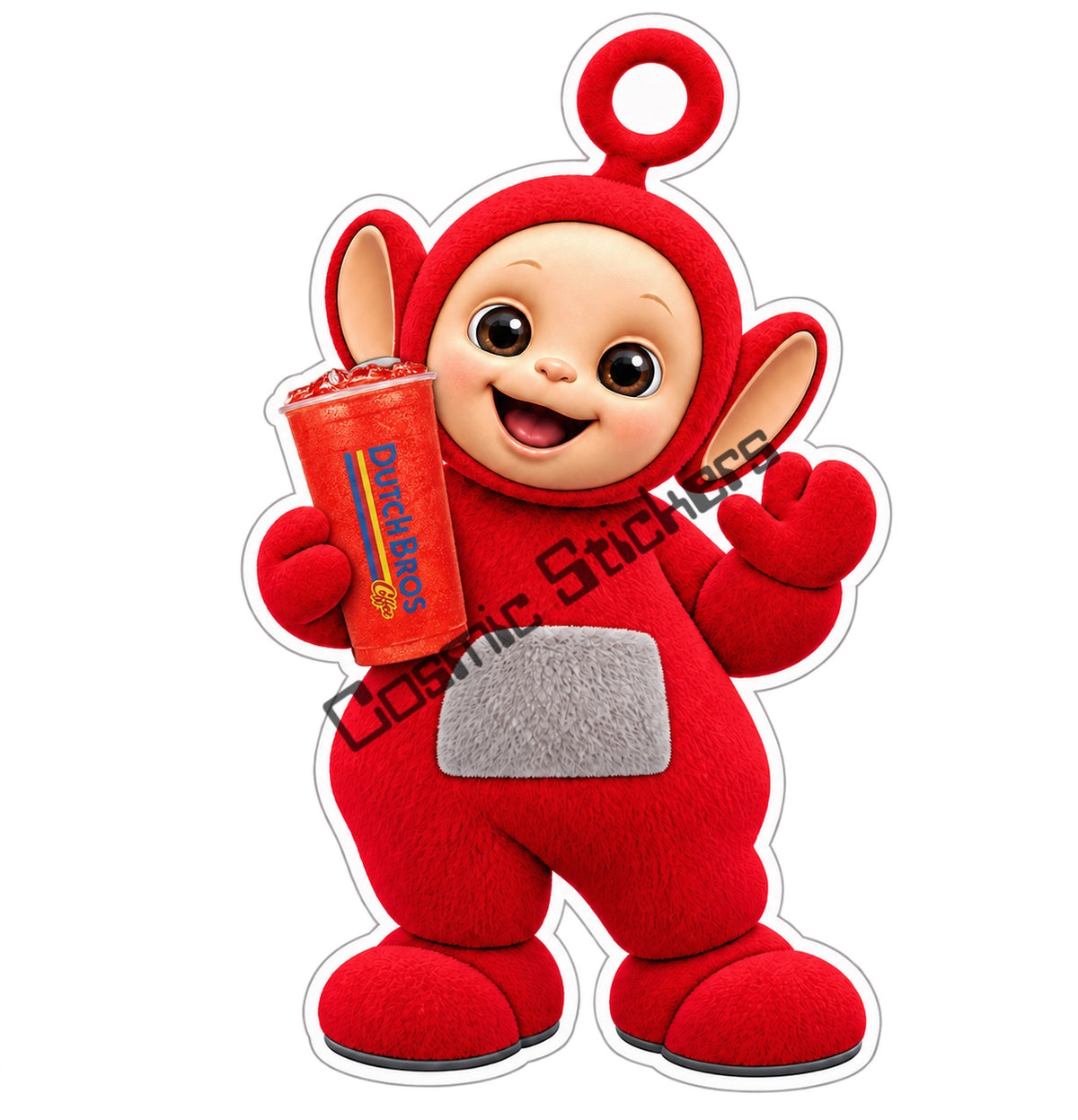 Po fan-made Dutch Bros Red Blended Drink sticker