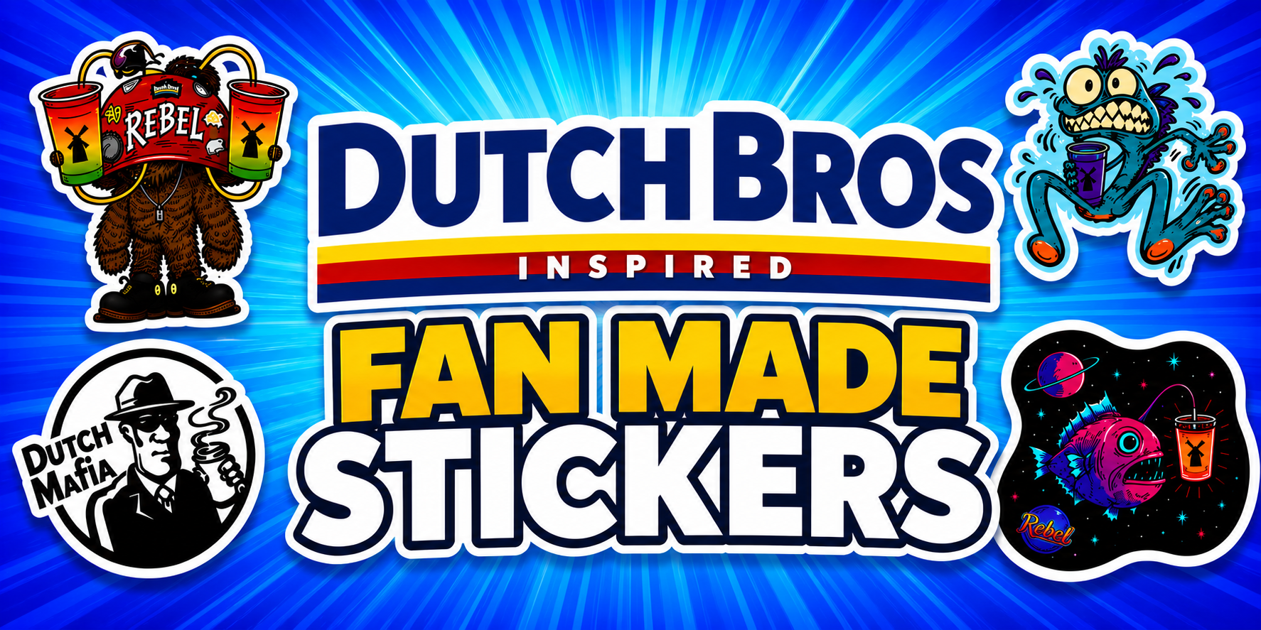 Dutch Bros Inspired | Fan-Made Stickers