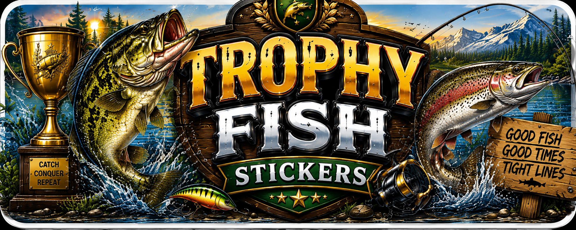 Trophy Fish Stickers