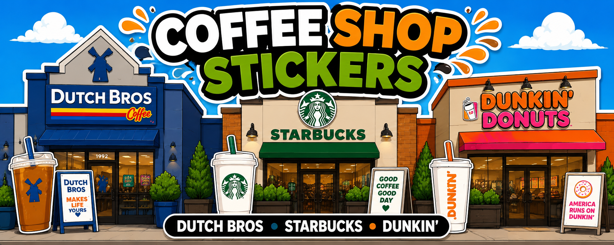 Coffee Shop Stickers