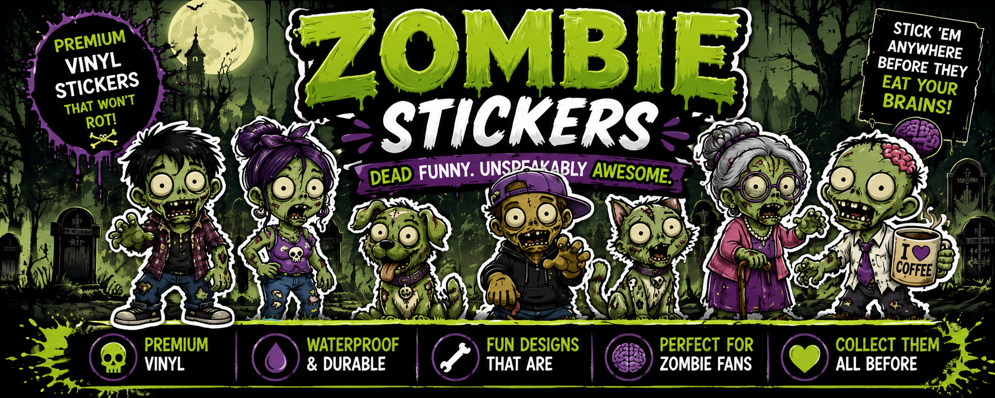 Zombie Stickers