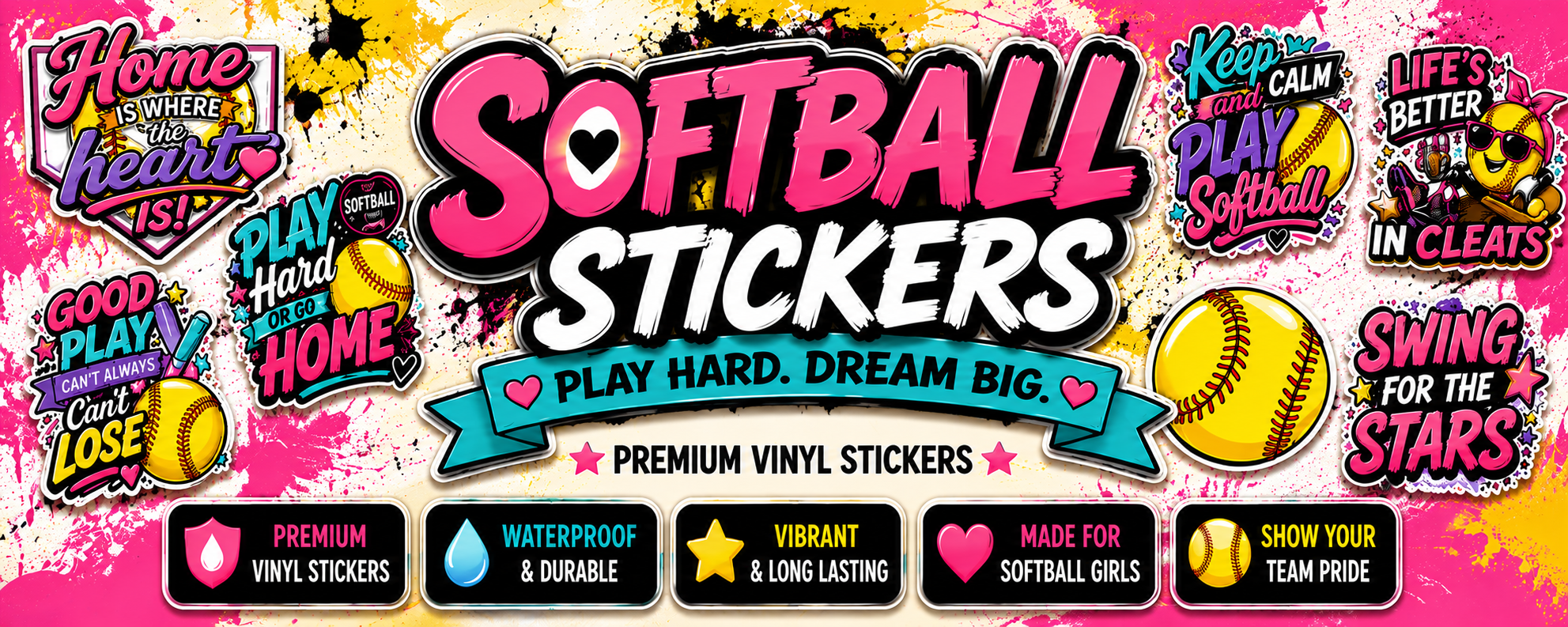 Softball Stickers