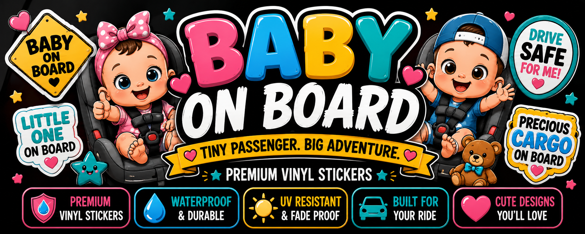 Baby On Board Stickers