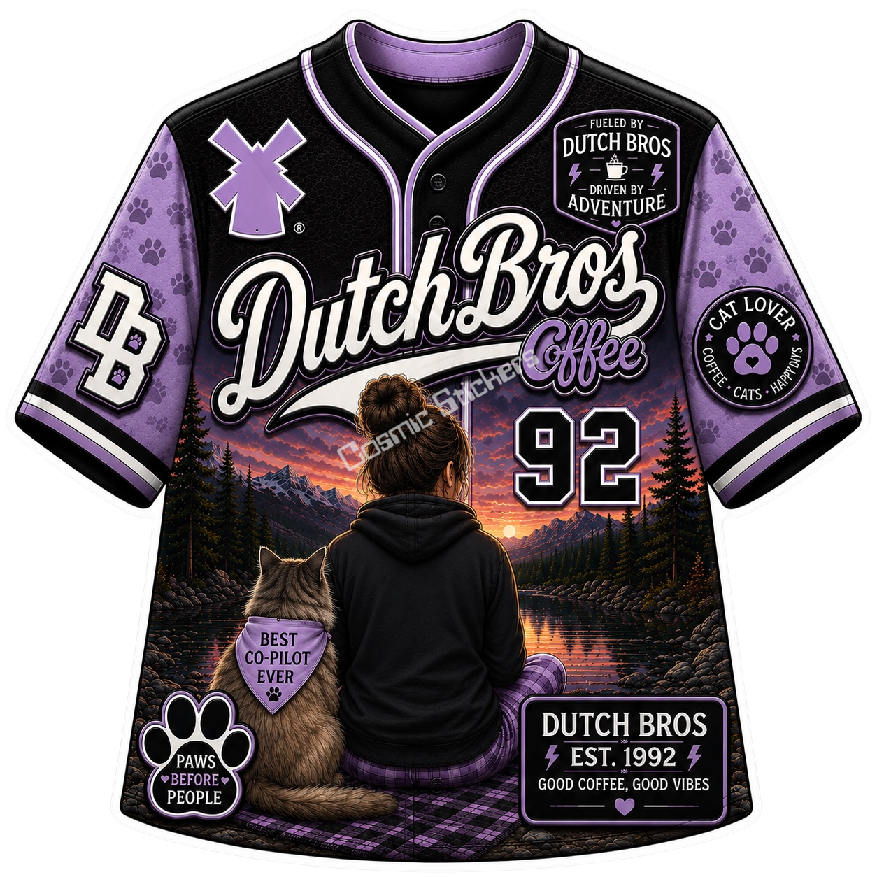 Dutch Bros Jersey Sticker #23