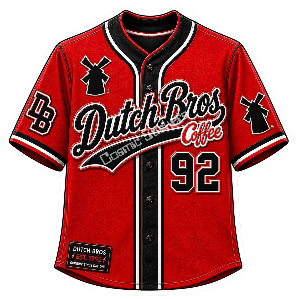 Dutch Bros Jersey Sticker #16