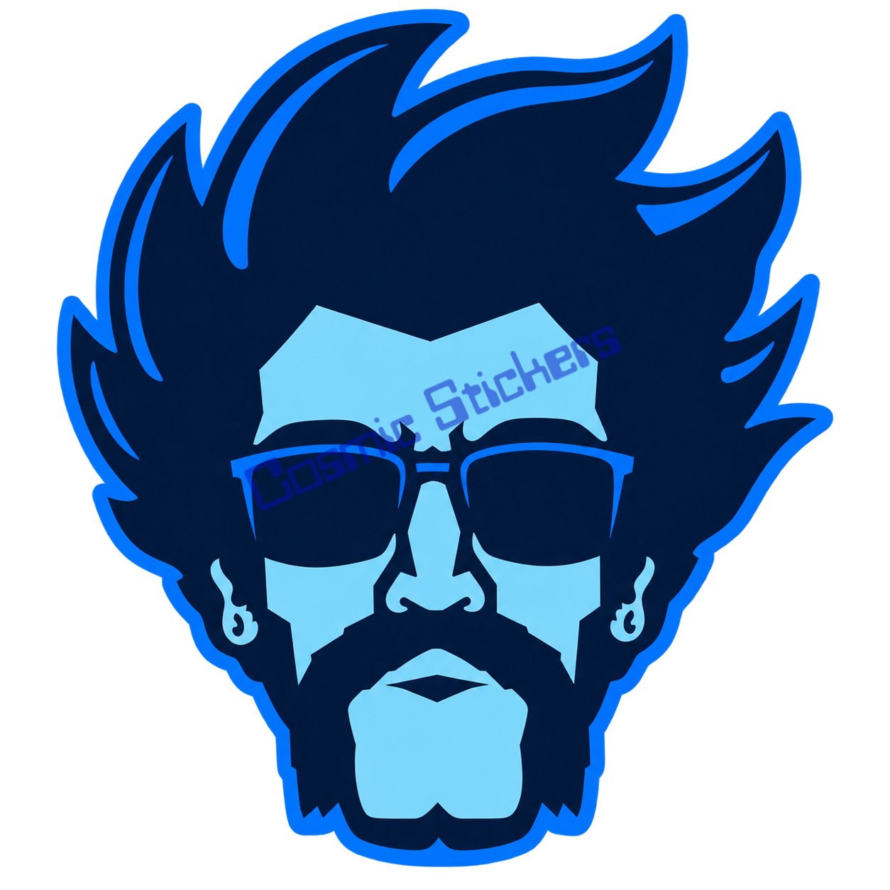 Fan-Made Dutch Bros Blue Rebel Dude Sticker