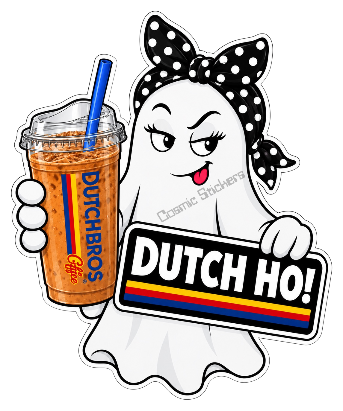 Fan-Made Boo Crew – Beyond the Brew | Dutch Bros Inspired Vinyl Sticker