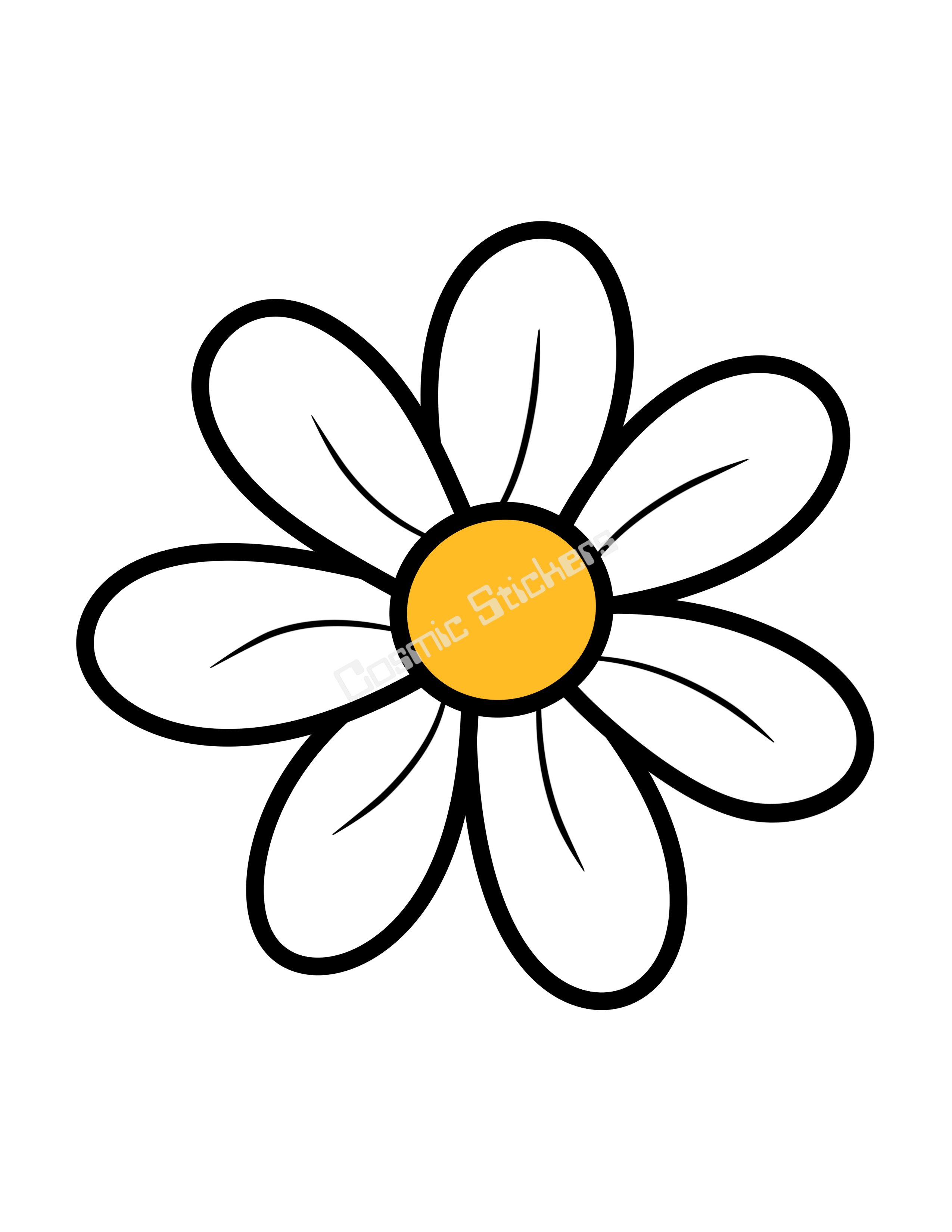 Cosmic Stickers- Daisy #1