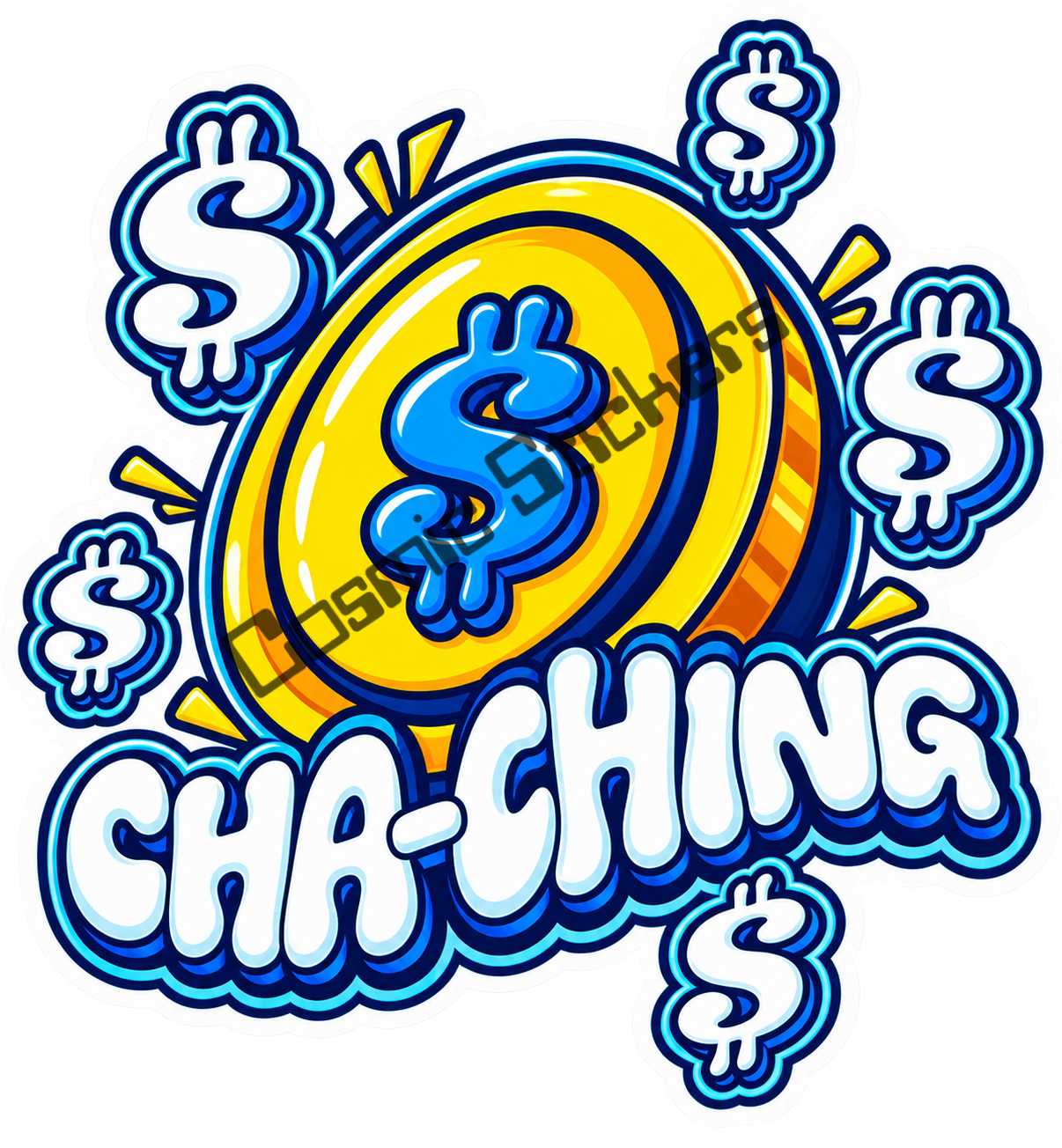 Fan-Made Dutch Bros Cha-Ching Sticker