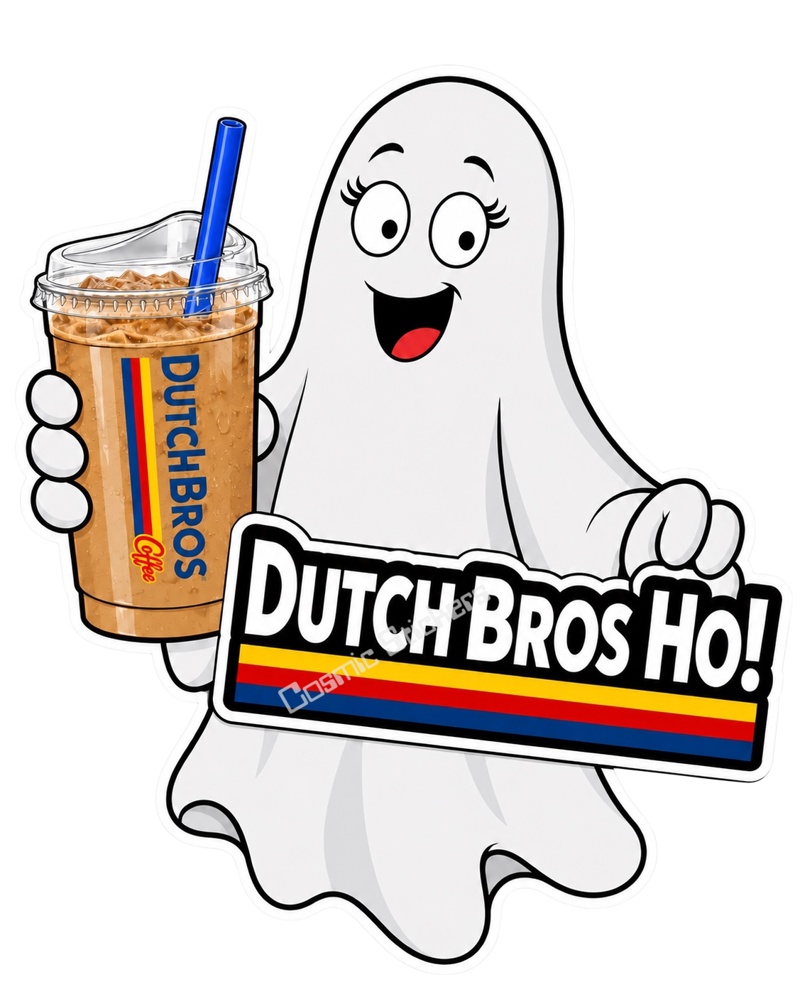 Fan-Made Boo Crew – Boo Fuel | Dutch Bros Inspired Vinyl Sticker
