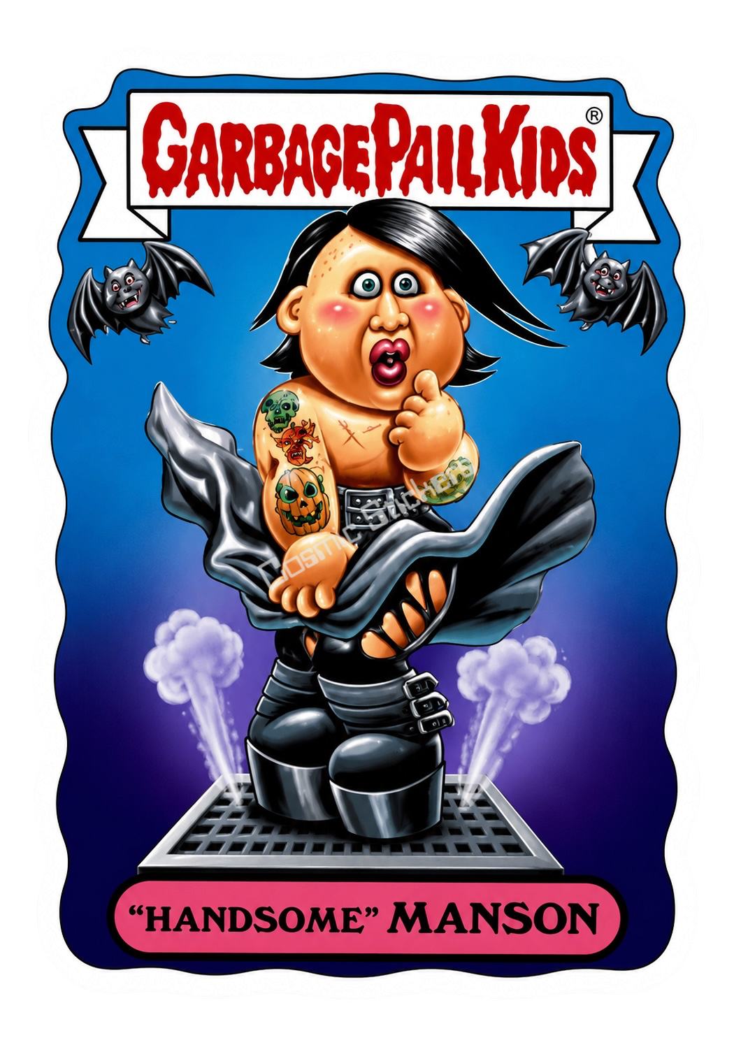 Garbage Pail kids (Handsome Manson)