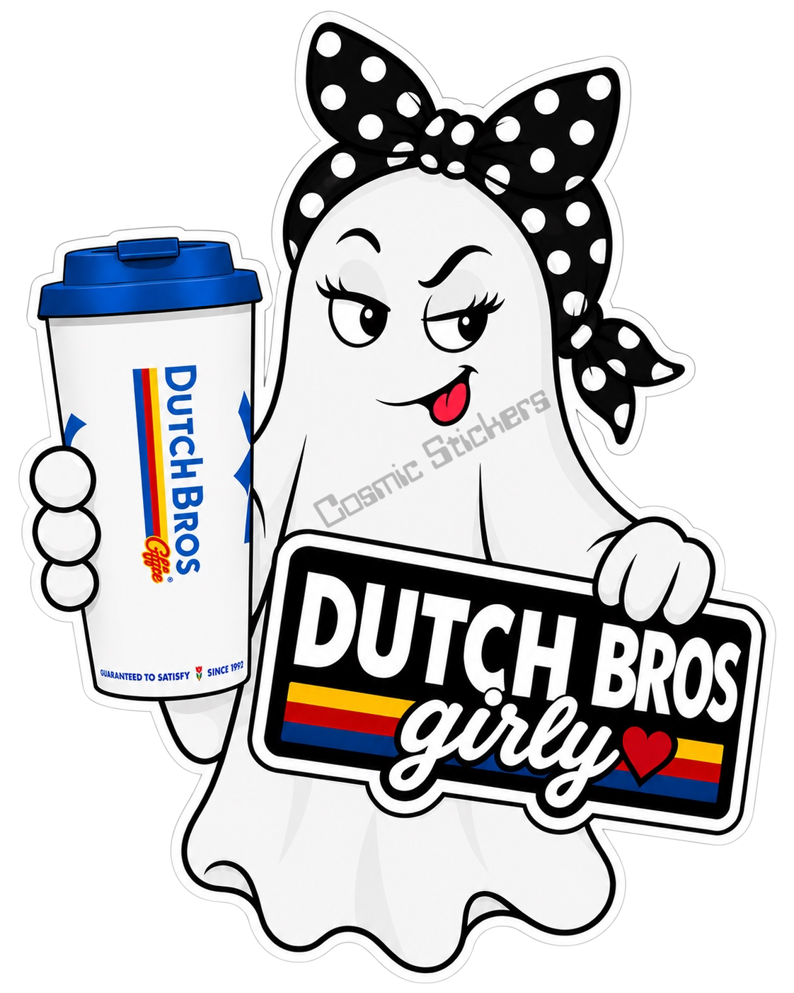 Fan-Made Boo Crew – Haunted Energy | Dutch Bros Inspired Vinyl Sticker