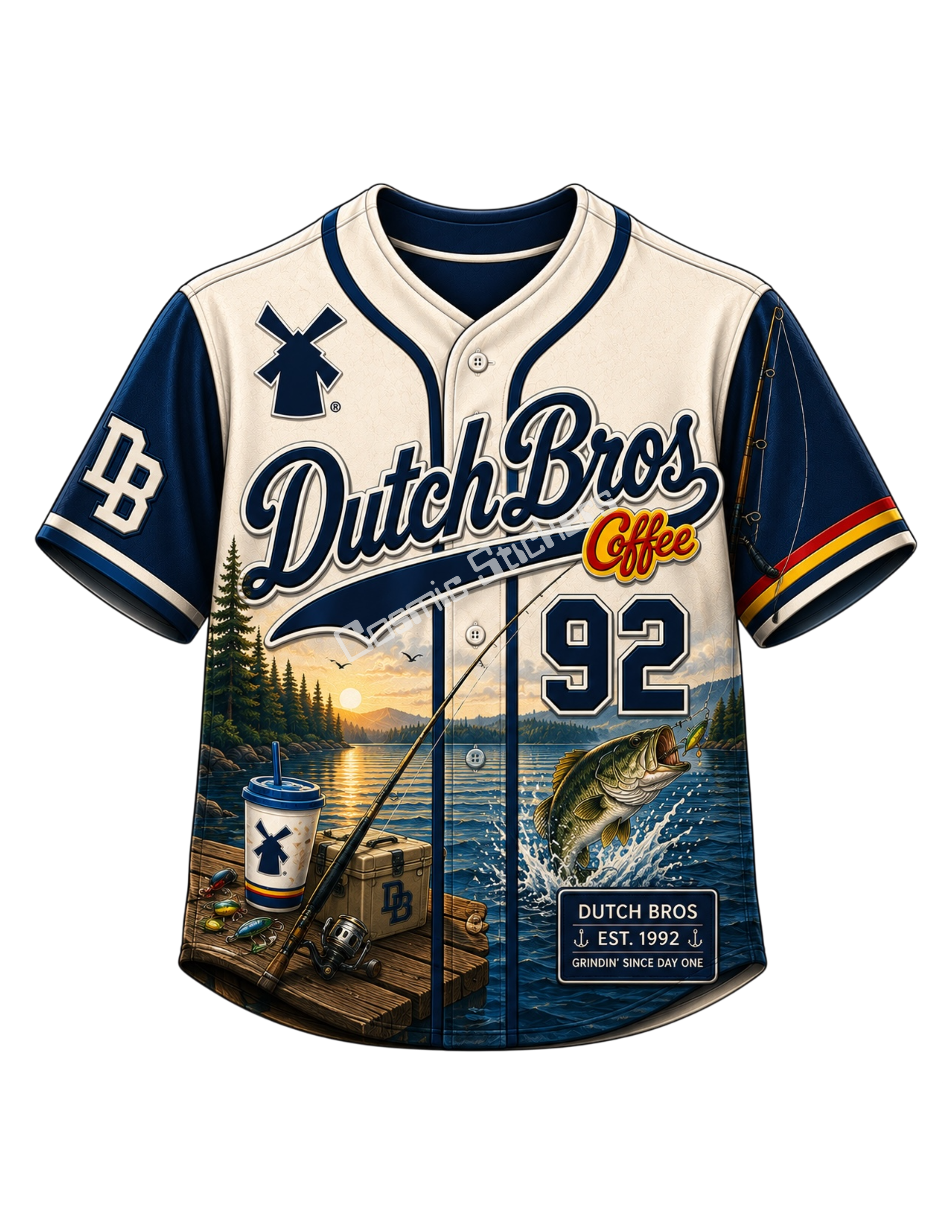 Dutch Bros Jersey Sticker #32