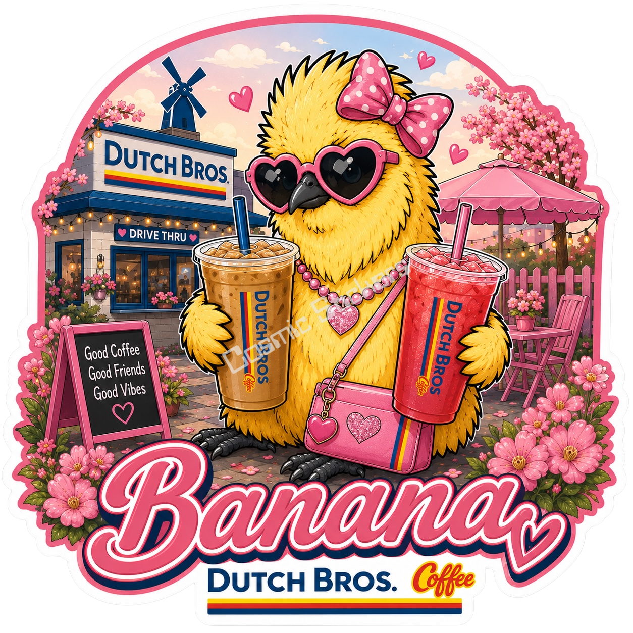 Dutch Bros - Banana w/ Iced Coffee & Rebel #2