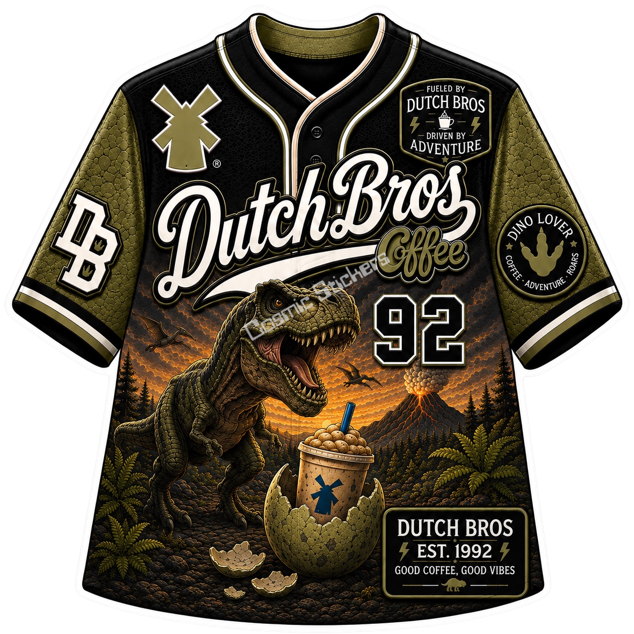 Dutch Bros Jersey Sticker #22