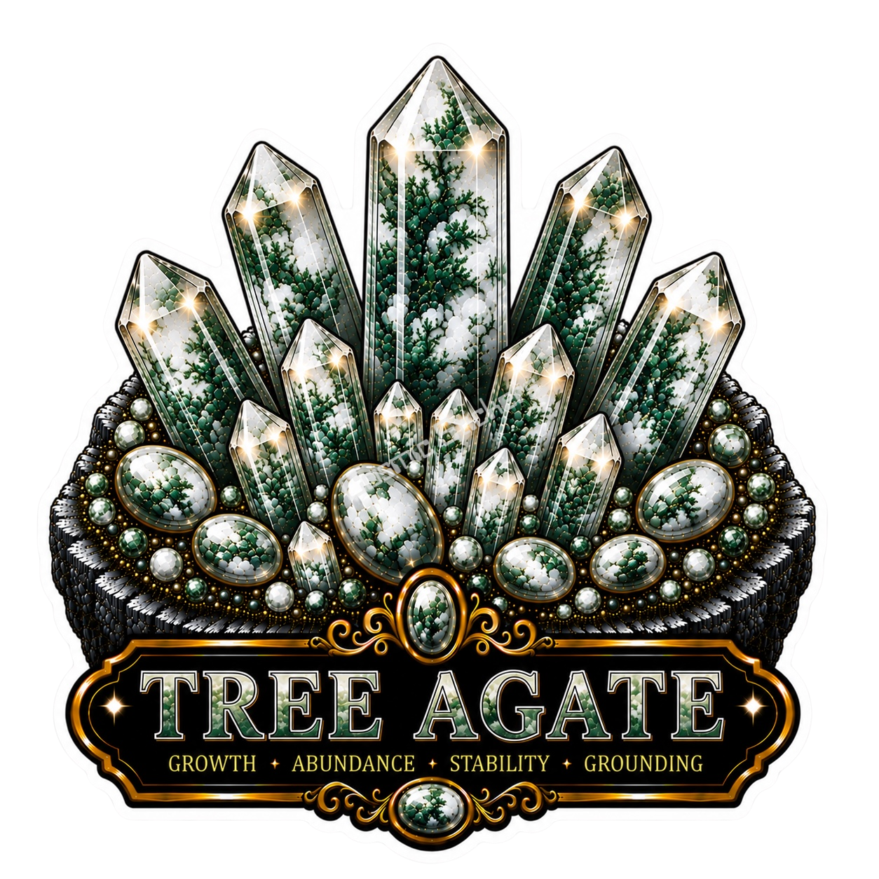 Crystal Meanings Collection - Tree Agate