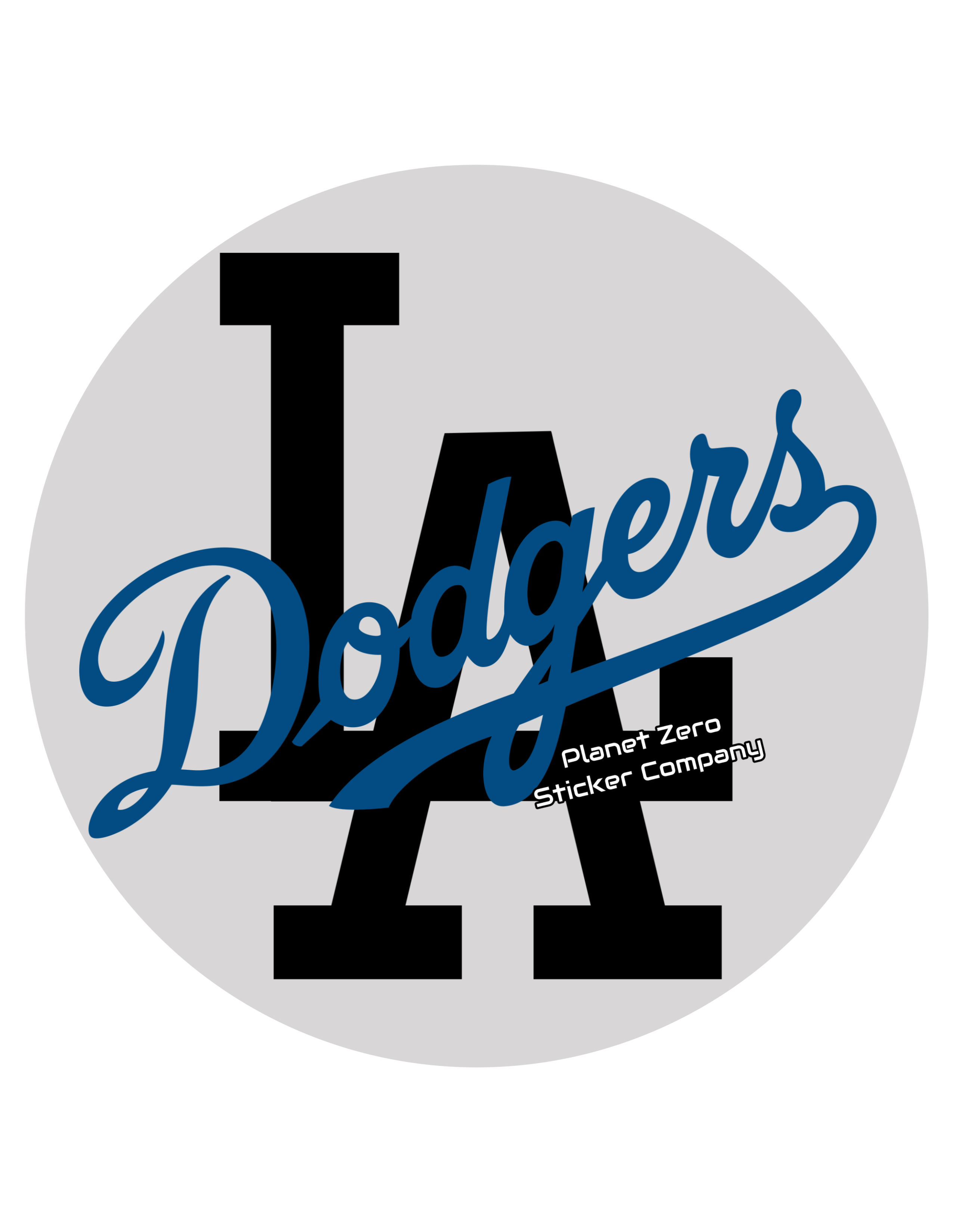 Representing Los Angeles premium die-cut vinyl sticker by Cosmic Stickers