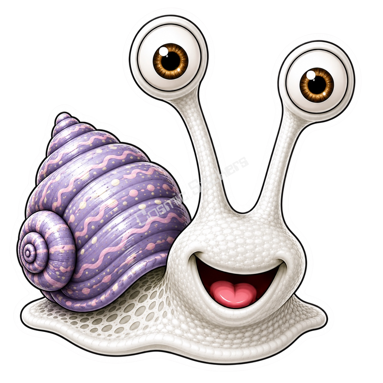 Cosmic Snails •Prism• premium die-cut vinyl sticker by Cosmic Stickers