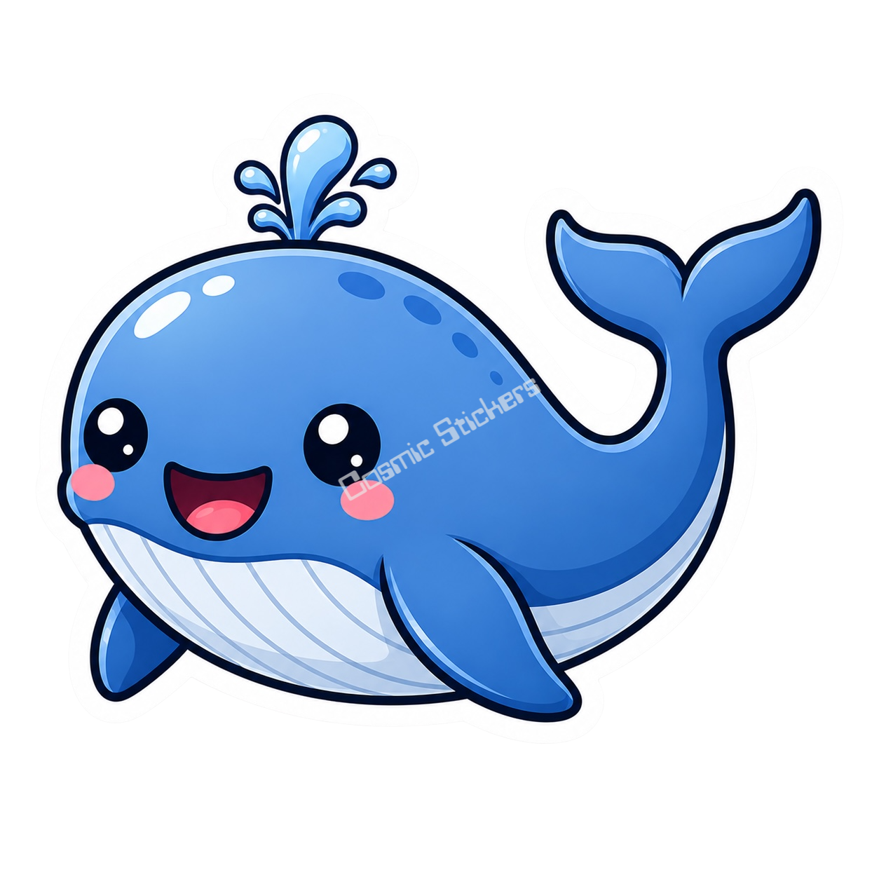 Cosmic Stickers - Blue Whale