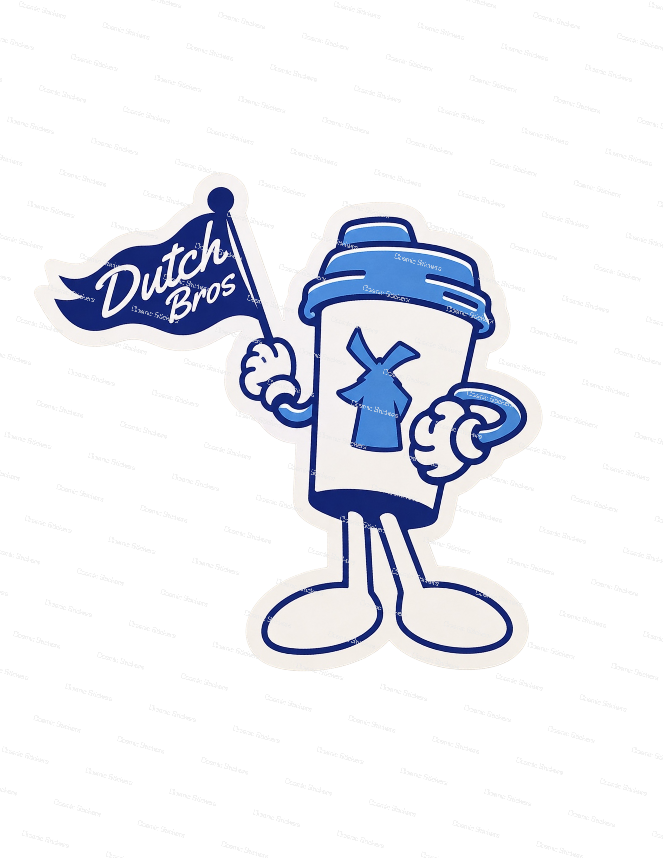 Dutch Bros Cup Mascot | Dutch Bros Inspired Fan-Made Sticker