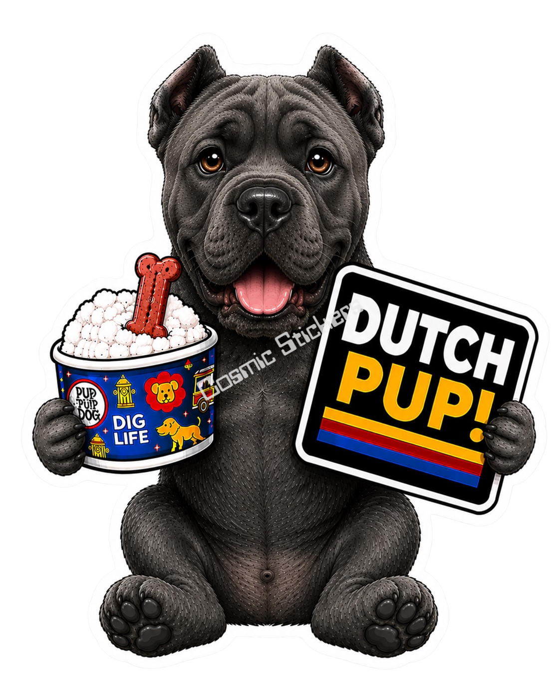 Fan-Made Dutch Pups! - Cane Corso Vinyl Sticker