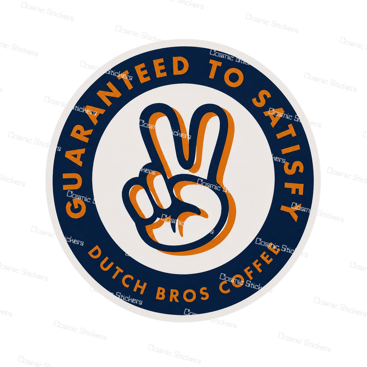 Guaranteed to Satisfy | Dutch Bros Inspired Fan-Made Sticker
