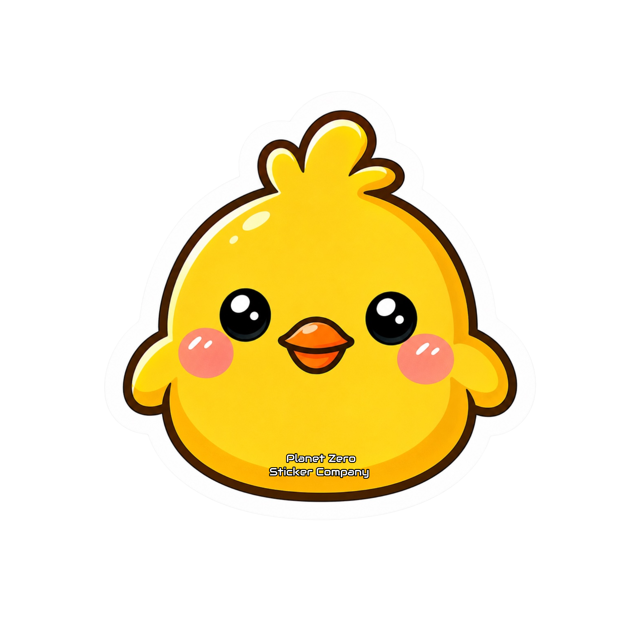 Kawaii Critters •Little Chick• premium die-cut vinyl sticker by Cosmic Stickers