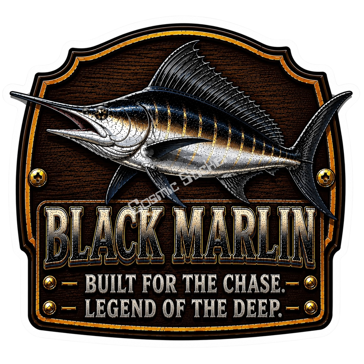 Black Marlin – Trophy Fish Sticker