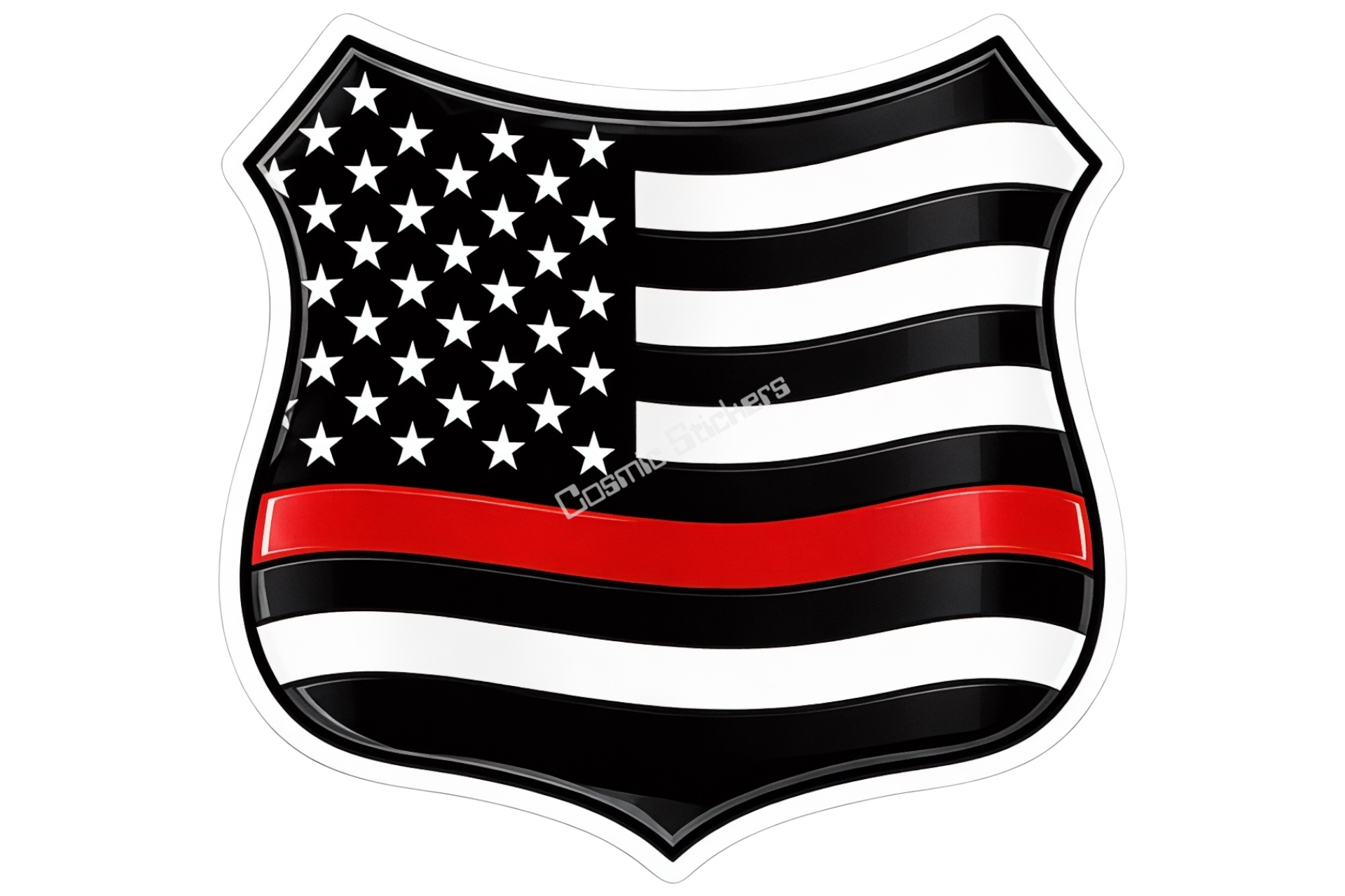 Fire Department Flag Badge
